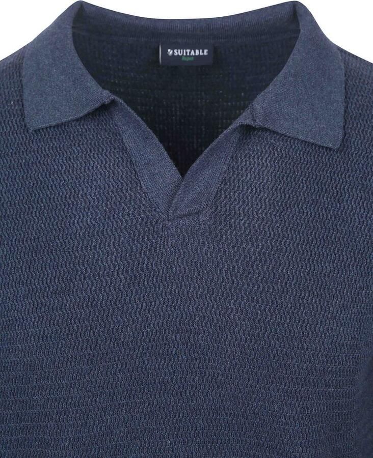 Suitable Sweaters Trui Riva Structure Melange Navy - Foto 2