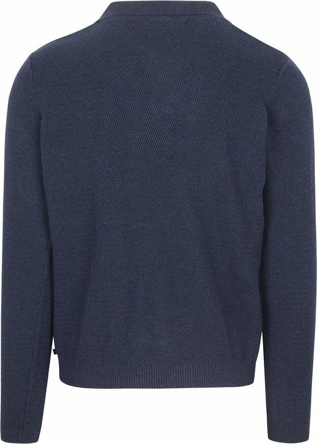 Suitable Sweaters Trui Riva Structure Melange Navy - Foto 4