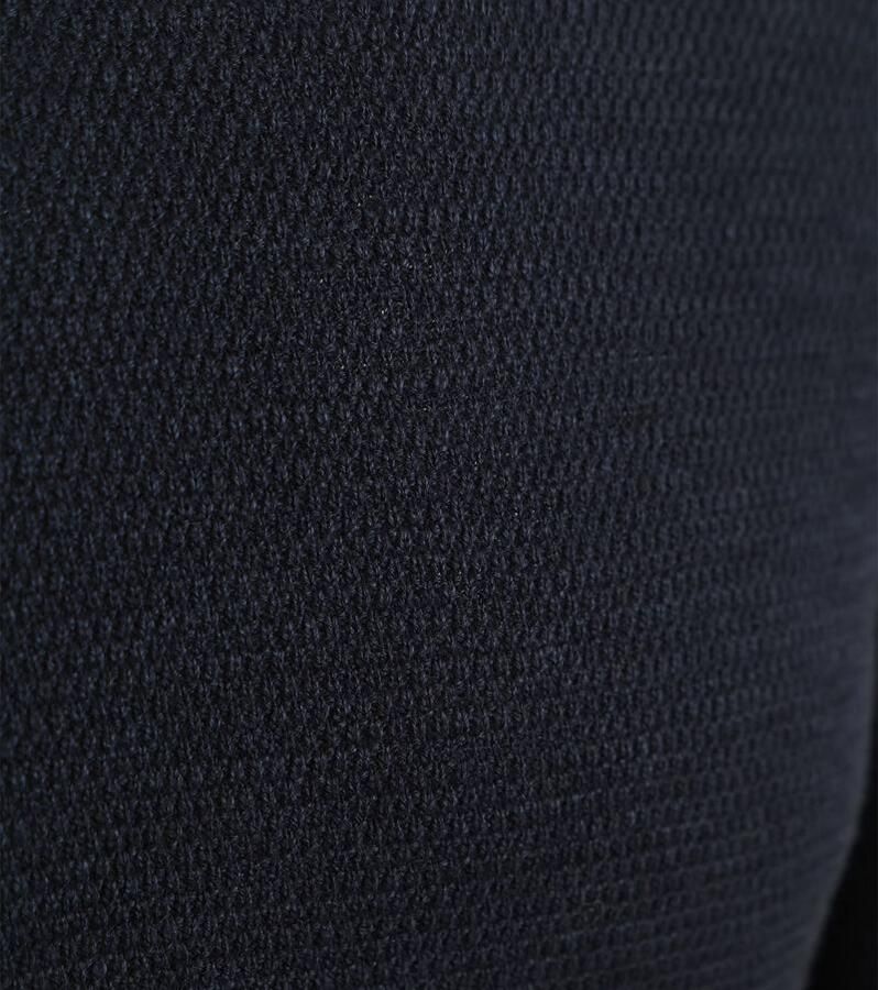 Suitable Trui Structure Slub Navy - Foto 3