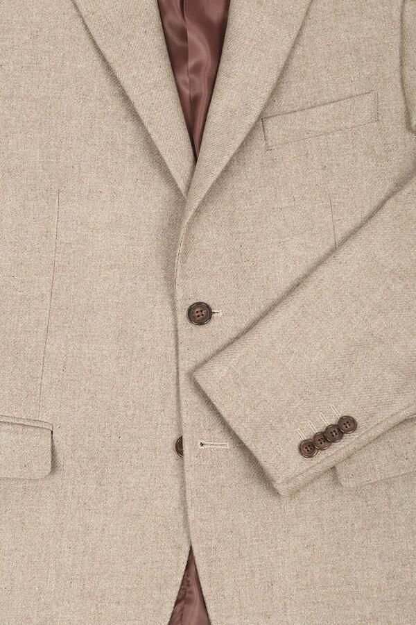 Suitable Blazer Tweed Colbert Beige - Foto 4