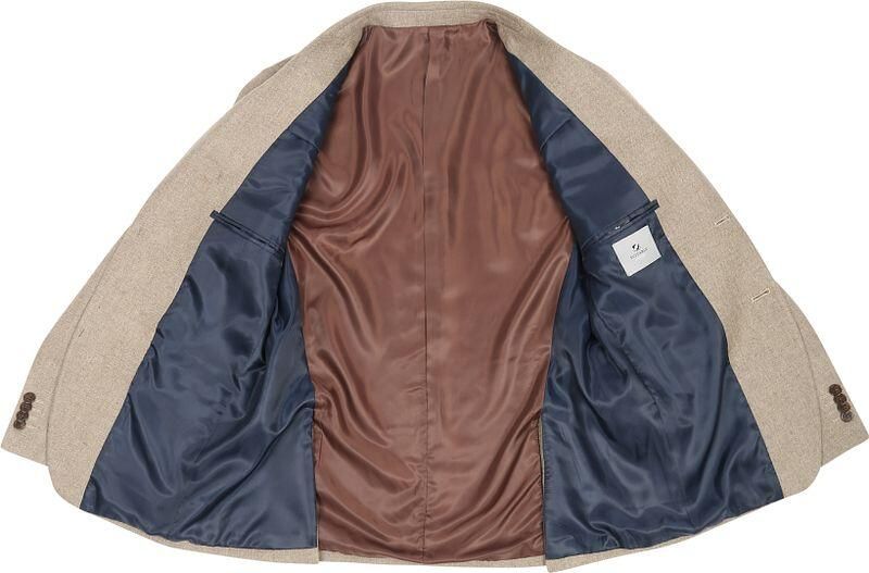 Suitable Blazer Tweed Colbert Beige - Foto 5