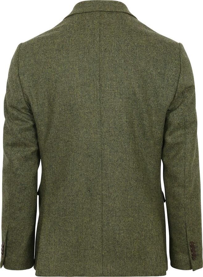 Suitable Tweed Colbert Herringbone Groen - Foto 2