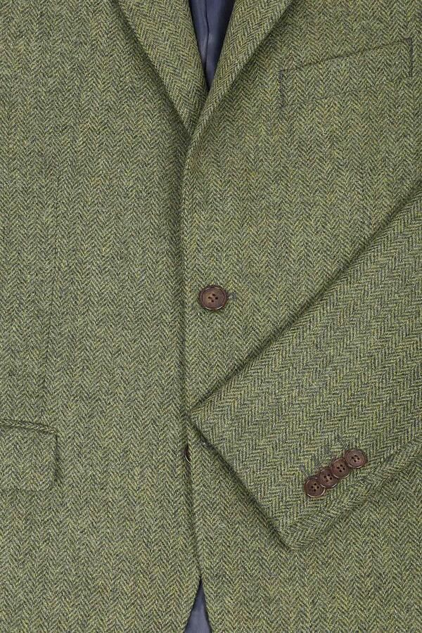 Suitable Tweed Colbert Herringbone Groen - Foto 3