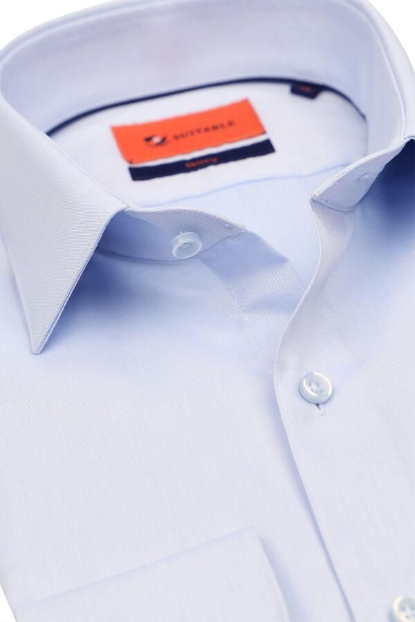 Suitable Twill Overhemd Lichtblauw - Foto 5