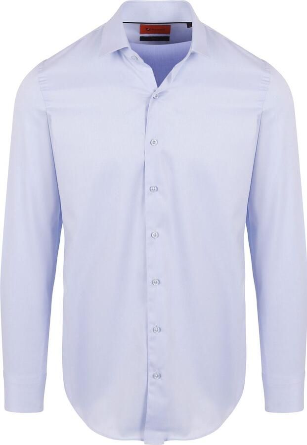 Suitable Twill Overhemd Lichtblauw - Foto 4