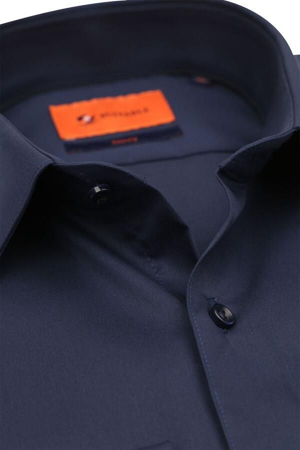 Suitable Twill Overhemd Navy - Foto 5