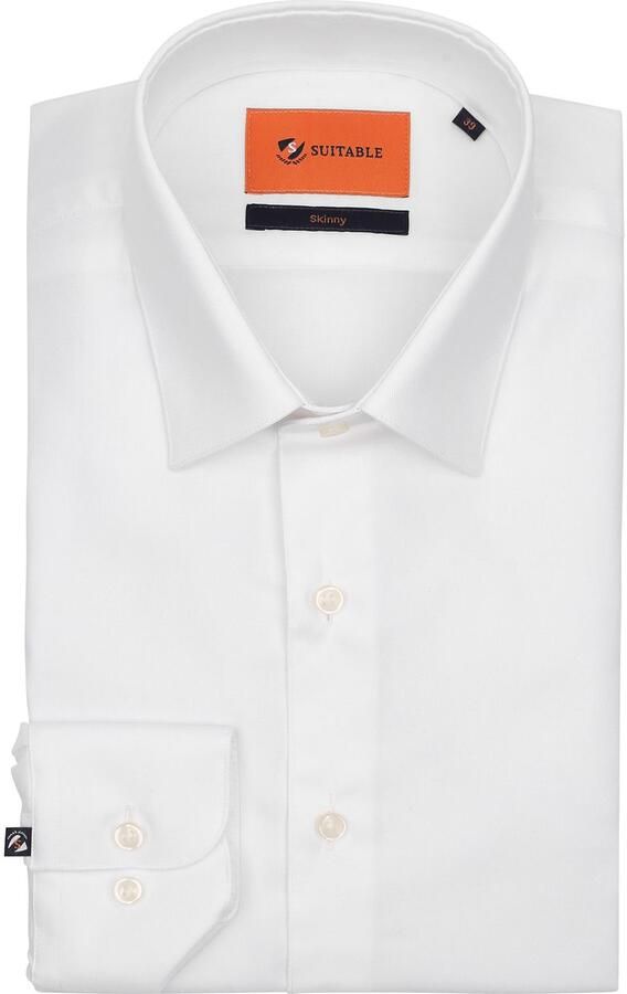 Suitable Twill Overhemd Wit