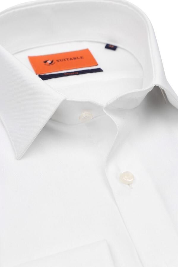 Suitable Twill Overhemd Wit - Foto 5