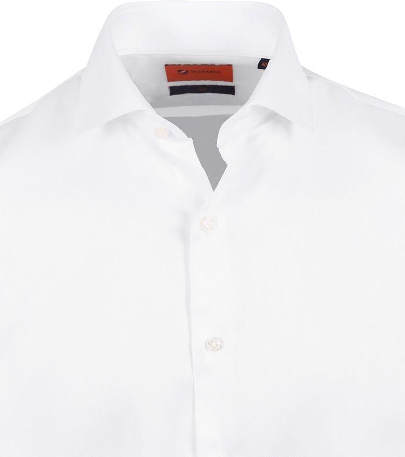 Suitable Twill Overhemd Wit - Foto 3