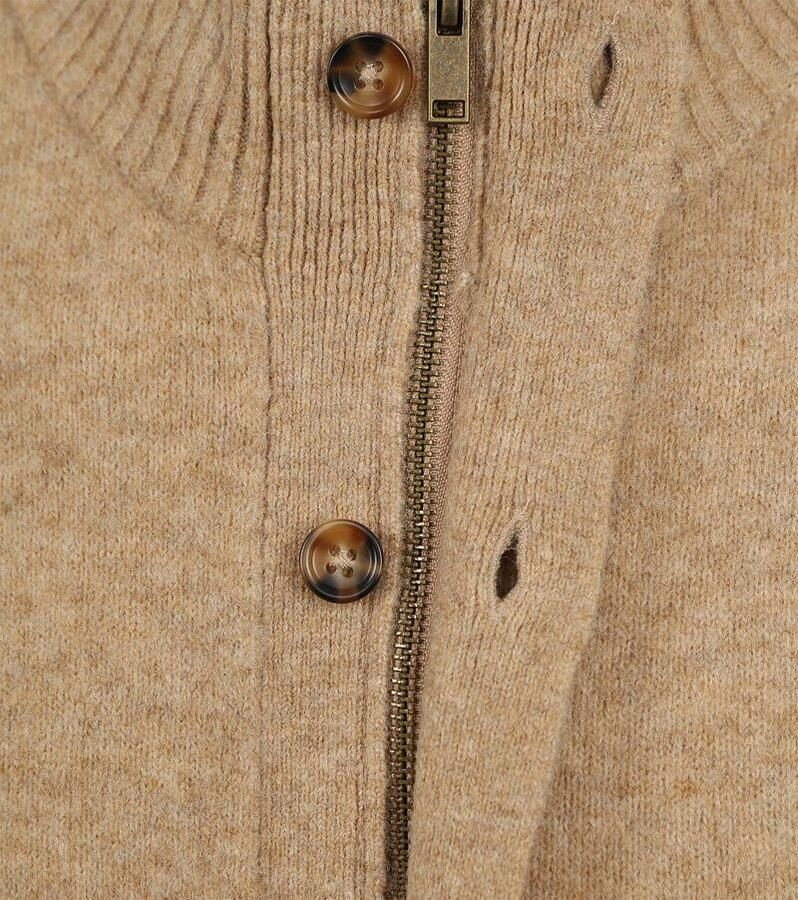 Suitable Vest Austus Wolmix Beige - Foto 3