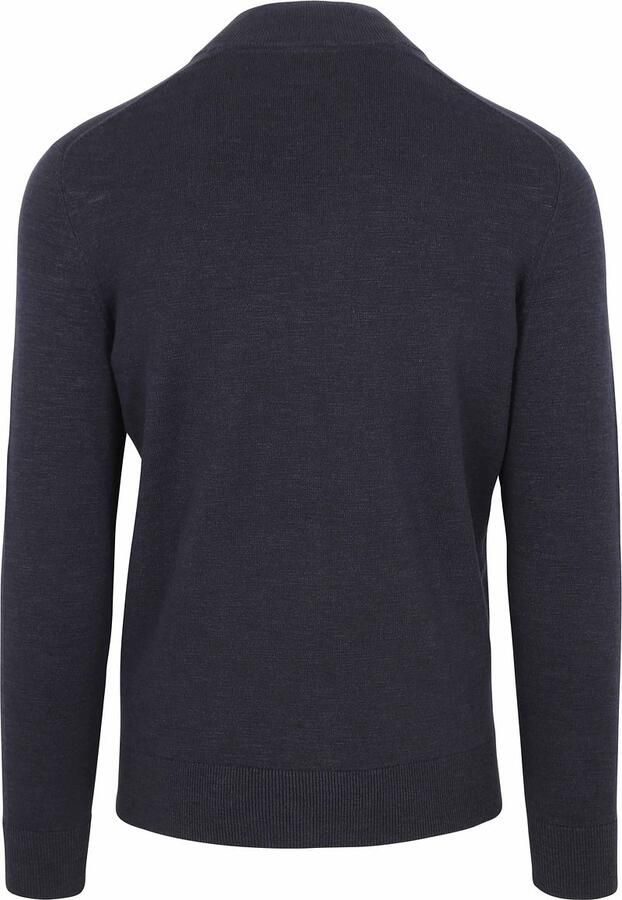 Suitable Vest Slub Yarn Navy