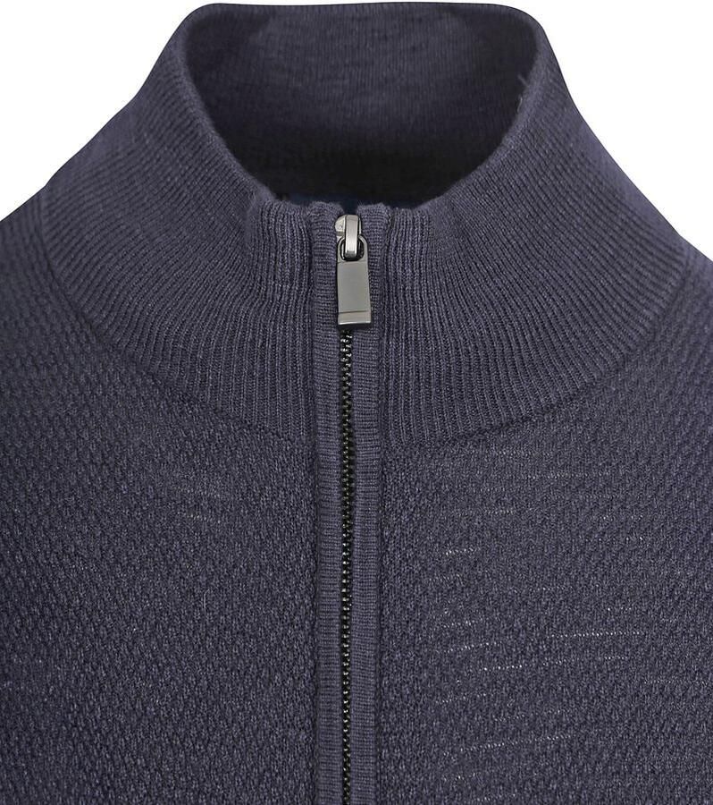 Suitable Vest Structuur Navy - Foto 2
