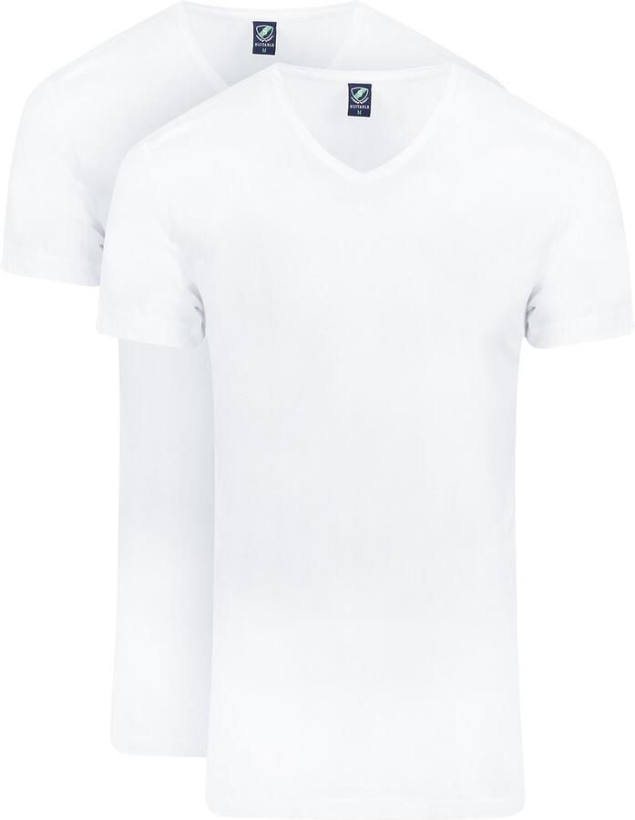 Suitable Vibambo T-Shirt V-Hals Wit 6-Pack