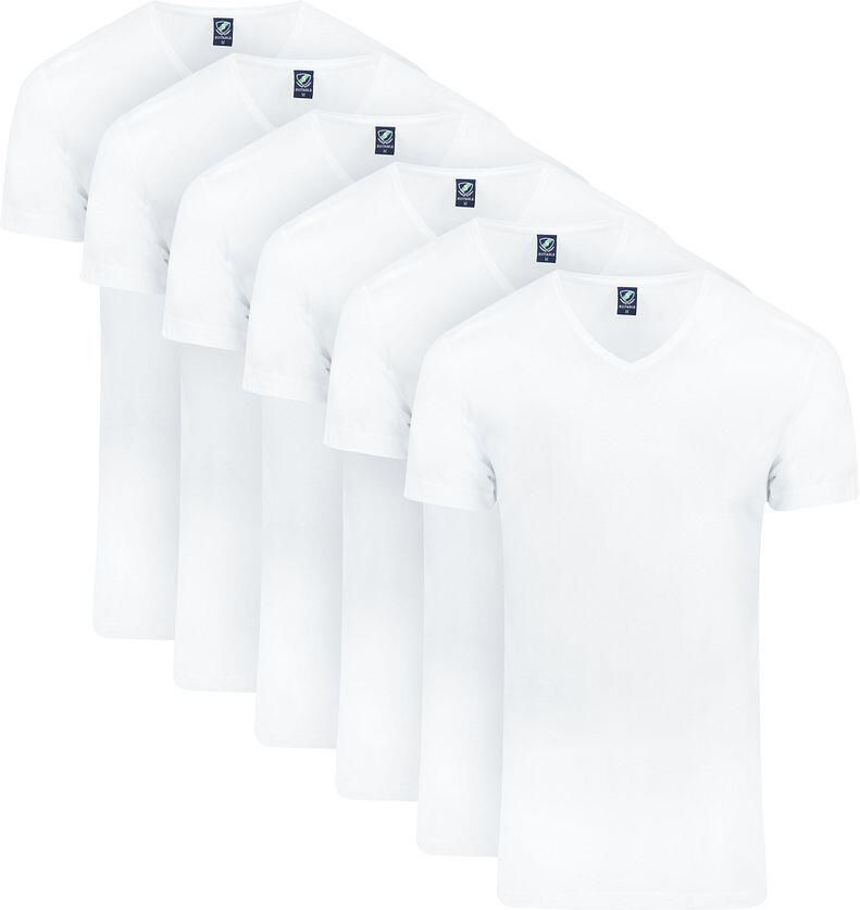 Suitable Vibambo T-Shirt V-Hals Wit 6-Pack - Foto 3
