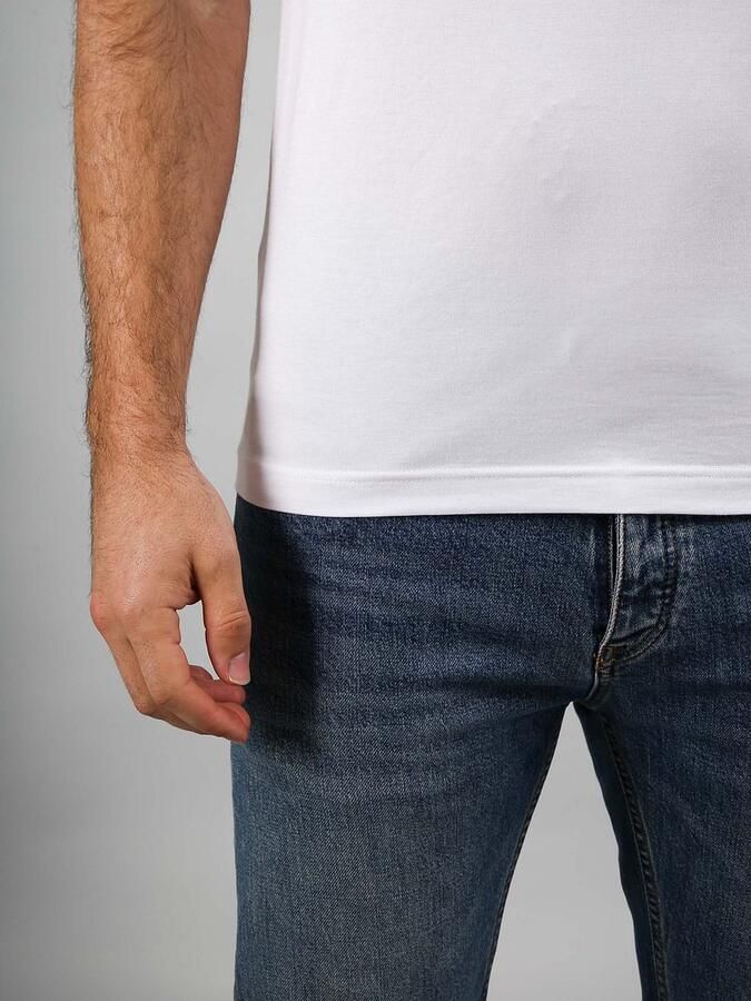 Suitable Vibamboru T-Shirt Diepe V-Hals Wit 4-Pack - Foto 5
