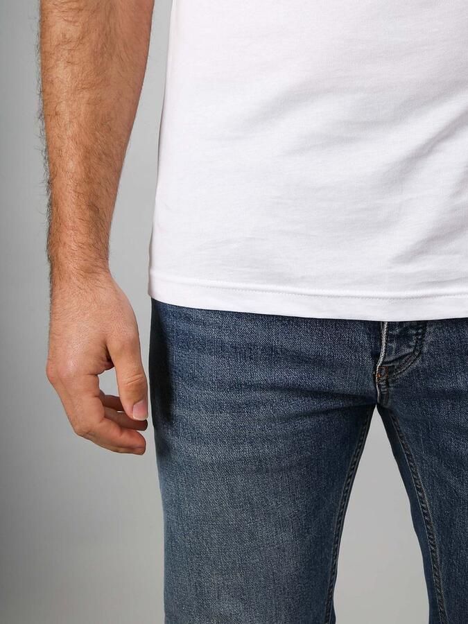 Suitable Vita T-Shirt V-Hals Wit 2-Pack - Foto 3
