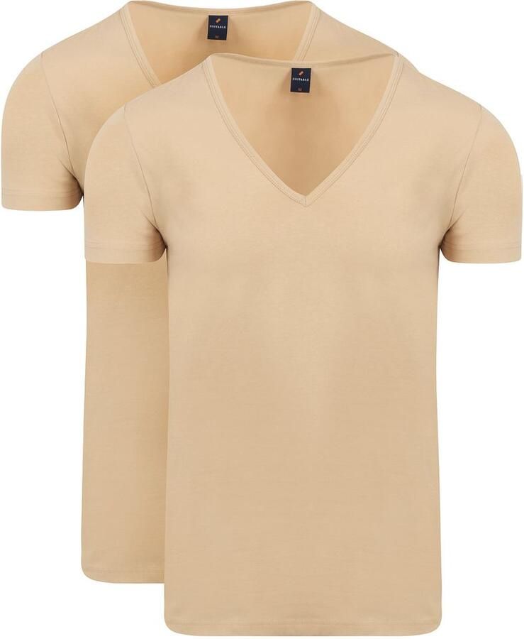 Suitable Vitaru Onzichtbaar Ondershirt Diepe V-Hals 2-Pack