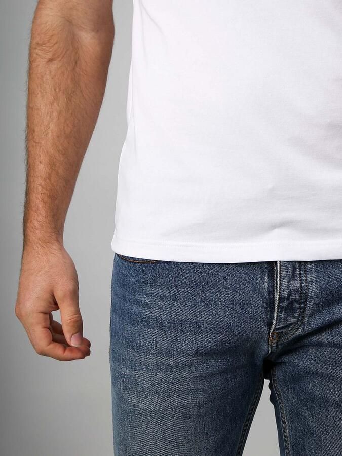 Suitable Vitaru T-Shirt Diepe V-hals Wit 2-Pack - Foto 4