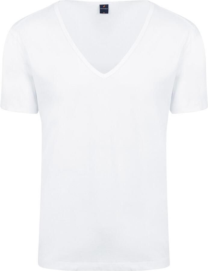 Suitable Vitaru T-Shirt Diepe V-hals Wit 2-Pack - Foto 2