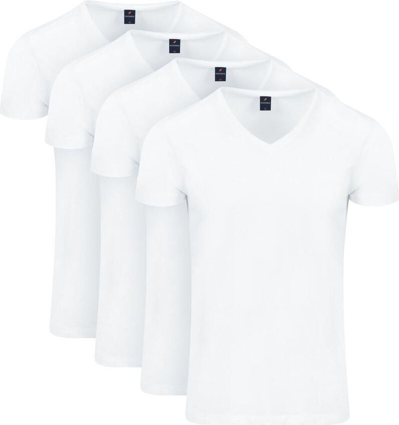 Suitable Vitasu T-Shirt V-Hals Wit 6-Pack - Foto 3