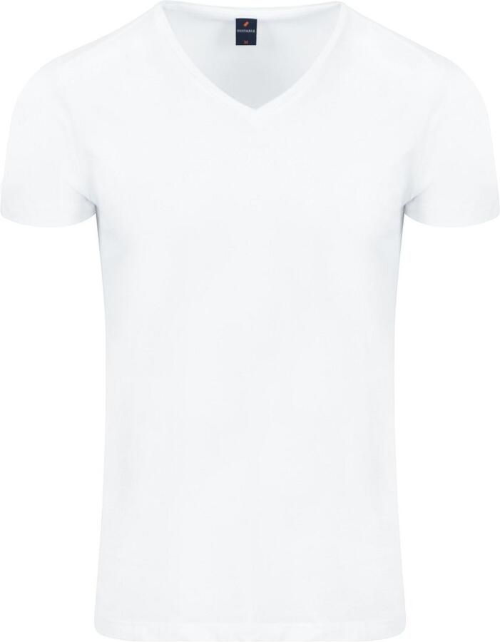 Suitable Vitasu T-Shirt V-Hals Wit 2-Pack - Foto 3