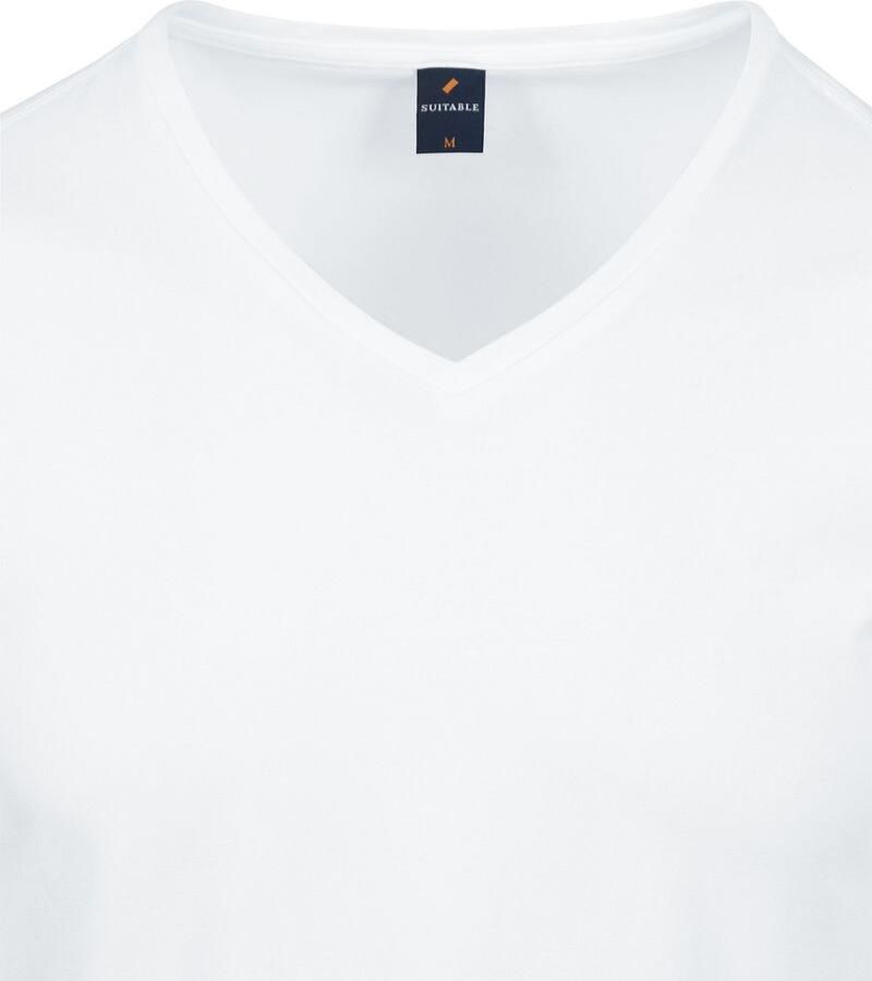 Suitable Vitasu T-Shirt V-Hals Wit 2-Pack - Foto 2