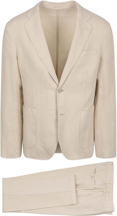 Suitable Washed Linen Suit Ecru