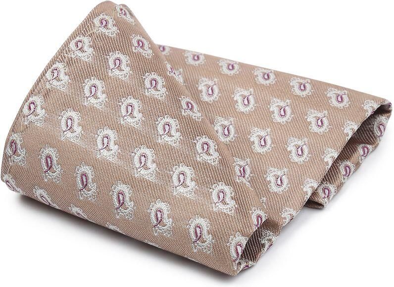 Suitable Zijde Pochet Beige Print