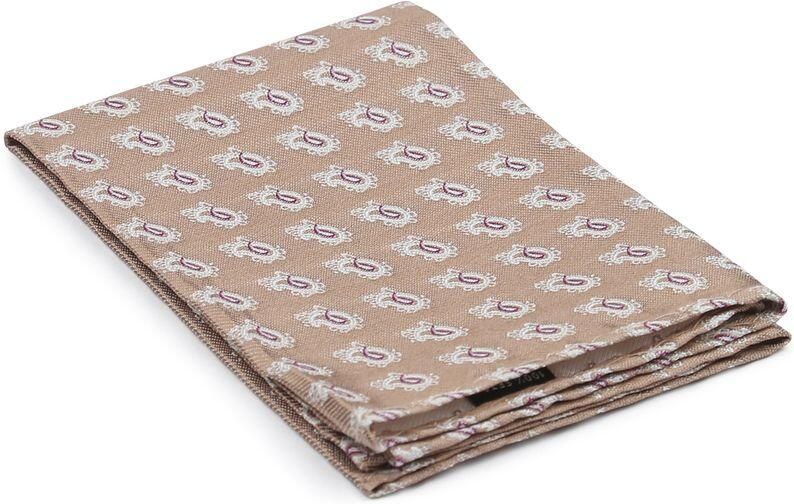Suitable Zijde Pochet Beige Print - Foto 2
