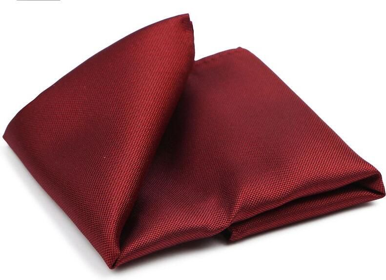 Suitable Zijde Pochet Donkerrood