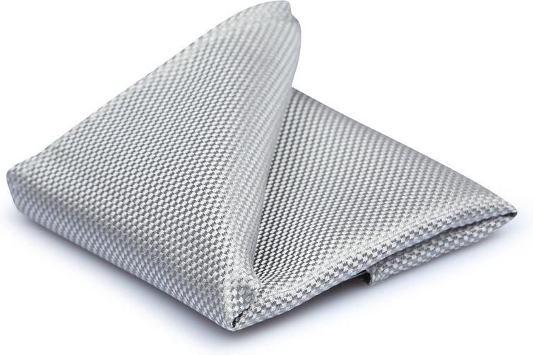 Suitable Zijde Pochet Zilver