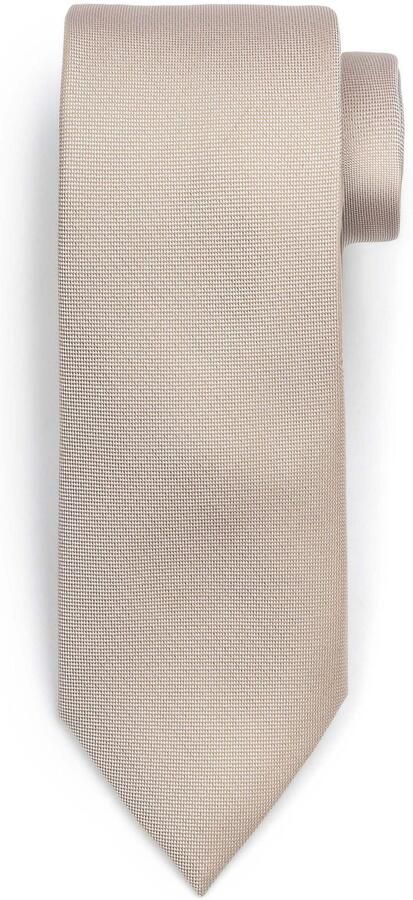 Suitable Zijde Stropdas Beige