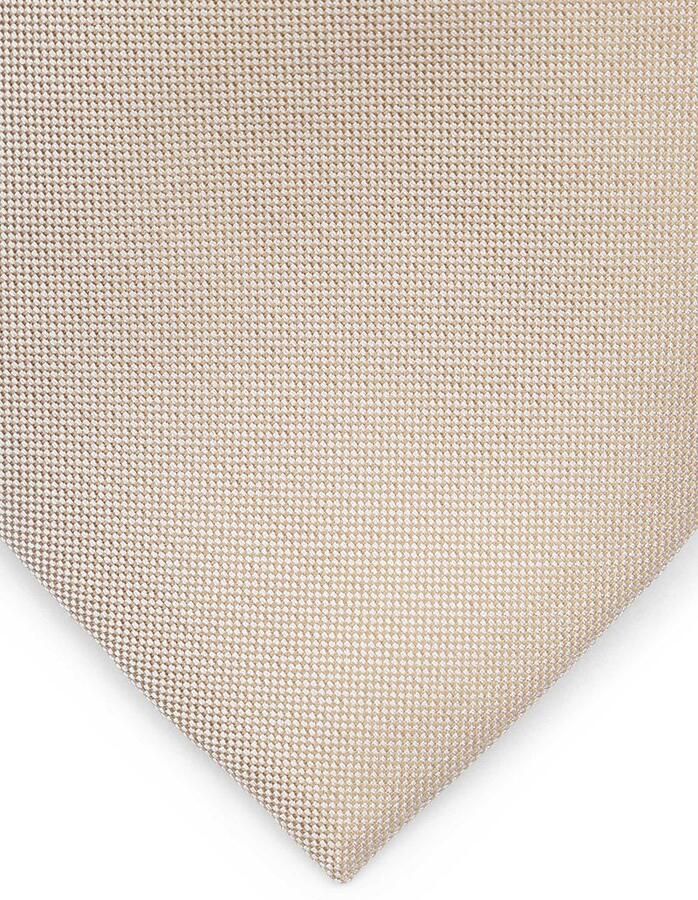 Suitable Zijde Stropdas Beige - Foto 2