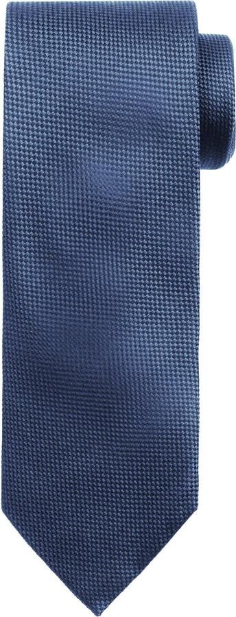 Suitable Zijde Stropdas Denim Blauw