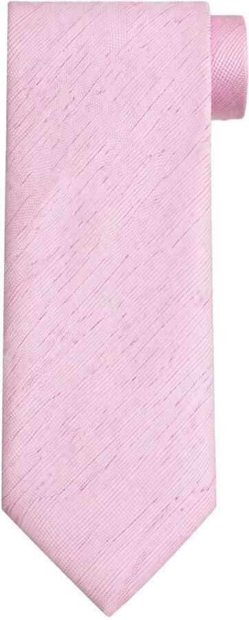 Suitable Zijde Stropdas Melange Roze
