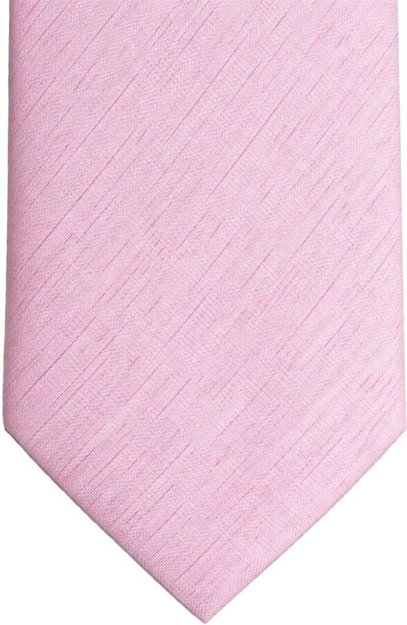 Suitable Zijde Stropdas Melange Roze - Foto 2