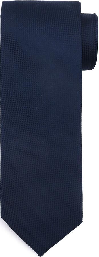 Suitable Zijde Stropdas Navy