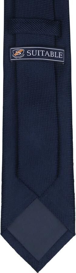 Suitable Zijde Stropdas Navy - Foto 2
