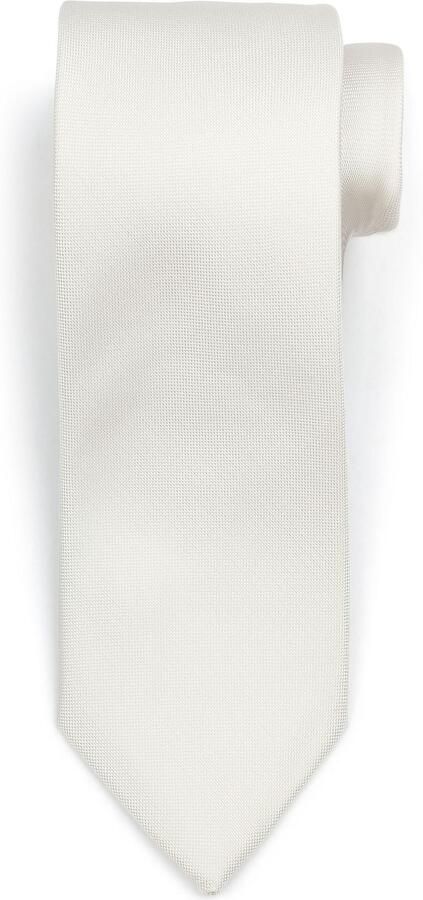 Suitable Zijde Stropdas Off White