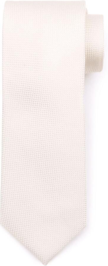 Suitable Zijde Stropdas Off-White