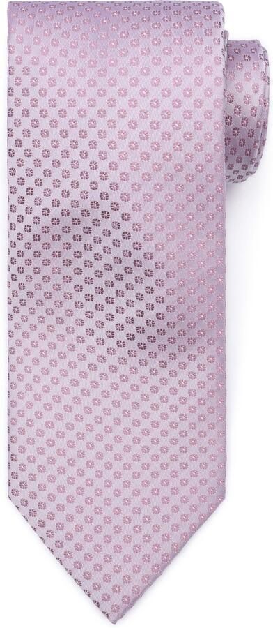 Suitable Zijde Stropdas Small Dots Roze