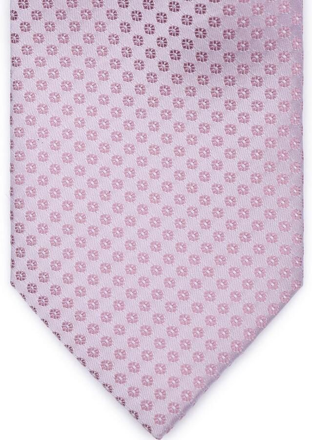 Suitable Zijde Stropdas Small Dots Roze - Foto 2