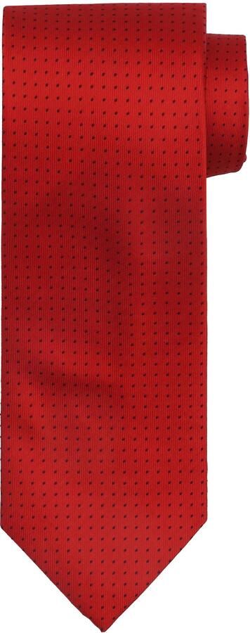 Suitable Zijde Stropdas Stippen Rood