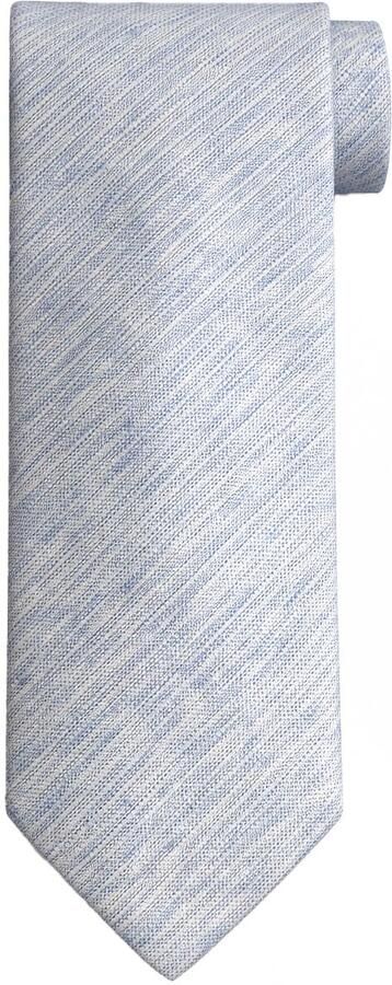Suitable Zijde Stropdas Two Toned Blauw