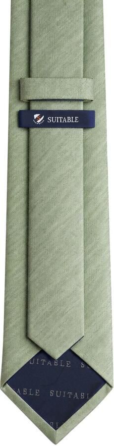 Suitable Zijde Stropdas Two Toned Groen - Foto 2