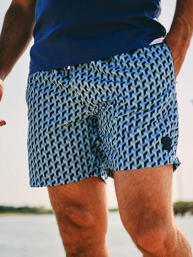 Suitable Zwembroek Print Navy - Foto 2