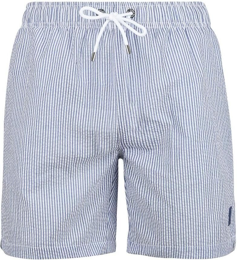 Suitable Zwembroek Stripe Seersucker Blauw