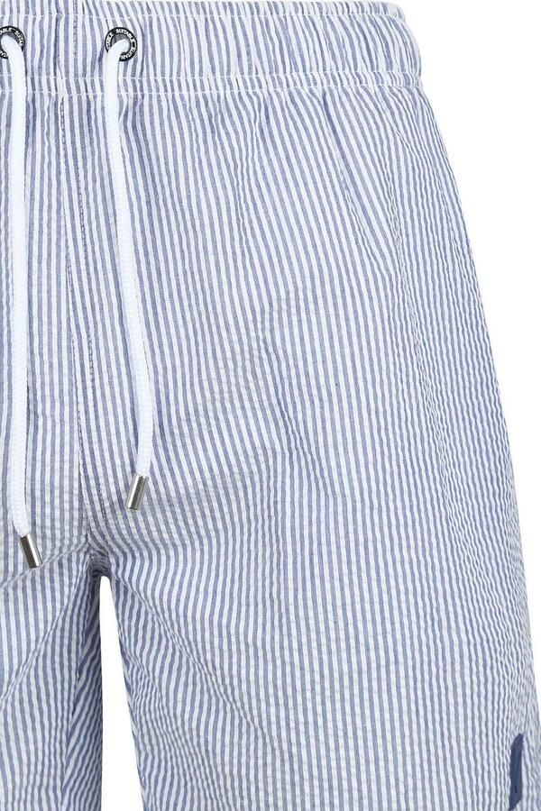 Suitable Zwembroek Stripe Seersucker Blauw - Foto 4