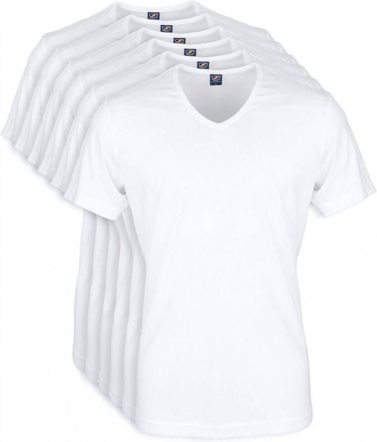 Suitable Vita T-Shirt V-Hals Wit 2-Pack - Foto 1
