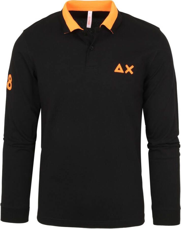Sun68 Longsleeve Polo Zwart